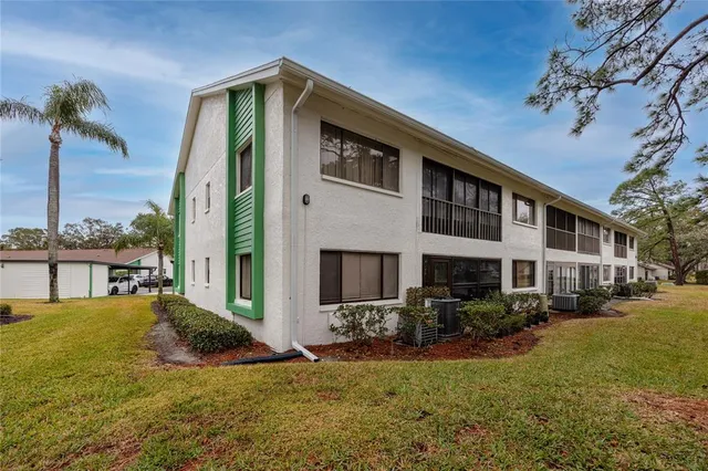 a view of a house with a patio