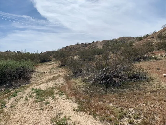 a view of an outdoor space and mountain view
