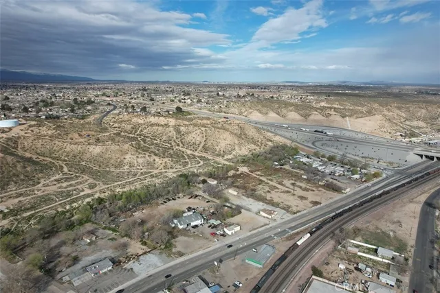 an aerial view of residential house and green space