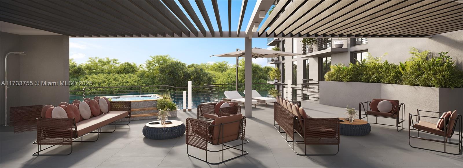 18550 Northeast Ne 23rd Court, Unit 209 Miami, FL 33180 - Photo 17 of 21 a view of porch with seating space