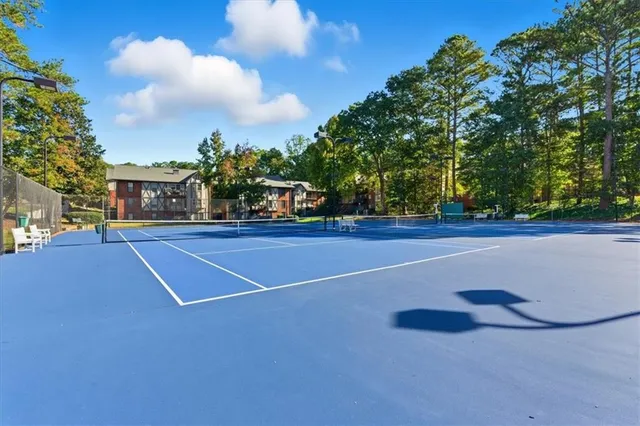 a view of a tennis court