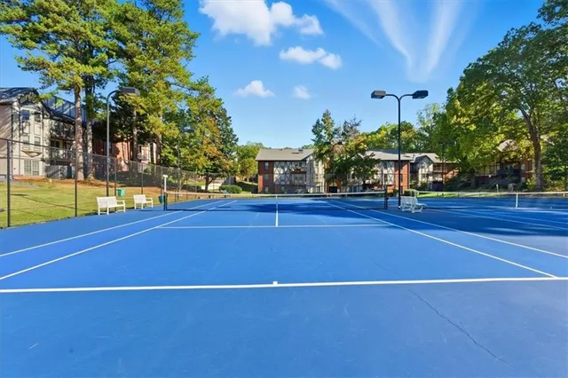 a view of a tennis court