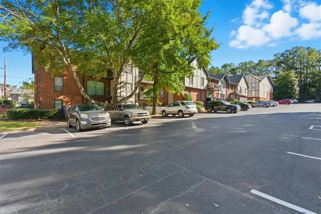 a car parked in front of a house
