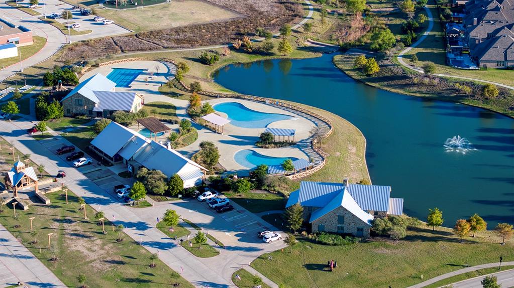 416 Allbright Road Celina, TX 75009 - Photo 34 of 40 an aerial view of a house with a ocean view