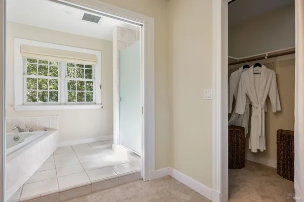 a view of swimming pool from a garden