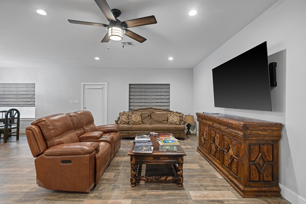 0 County Road 289 Ballinger, TX 76821 - Photo 28 of 61 a living room with furniture and a flat screen tv