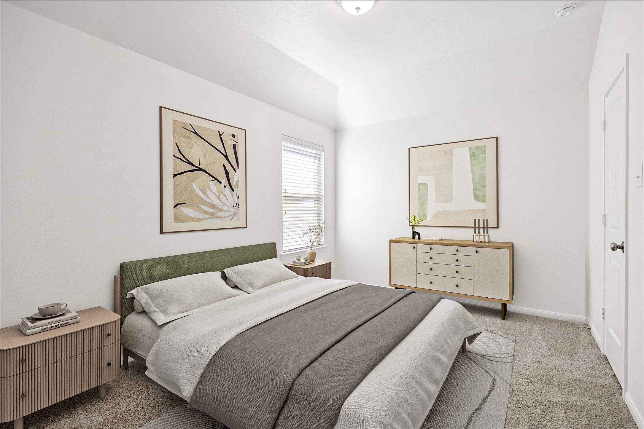 8115 Aleppo Pine Lane Cypress, TX 77433 - Photo 23 of 32 a bedroom with a bed and a lamp on dresser