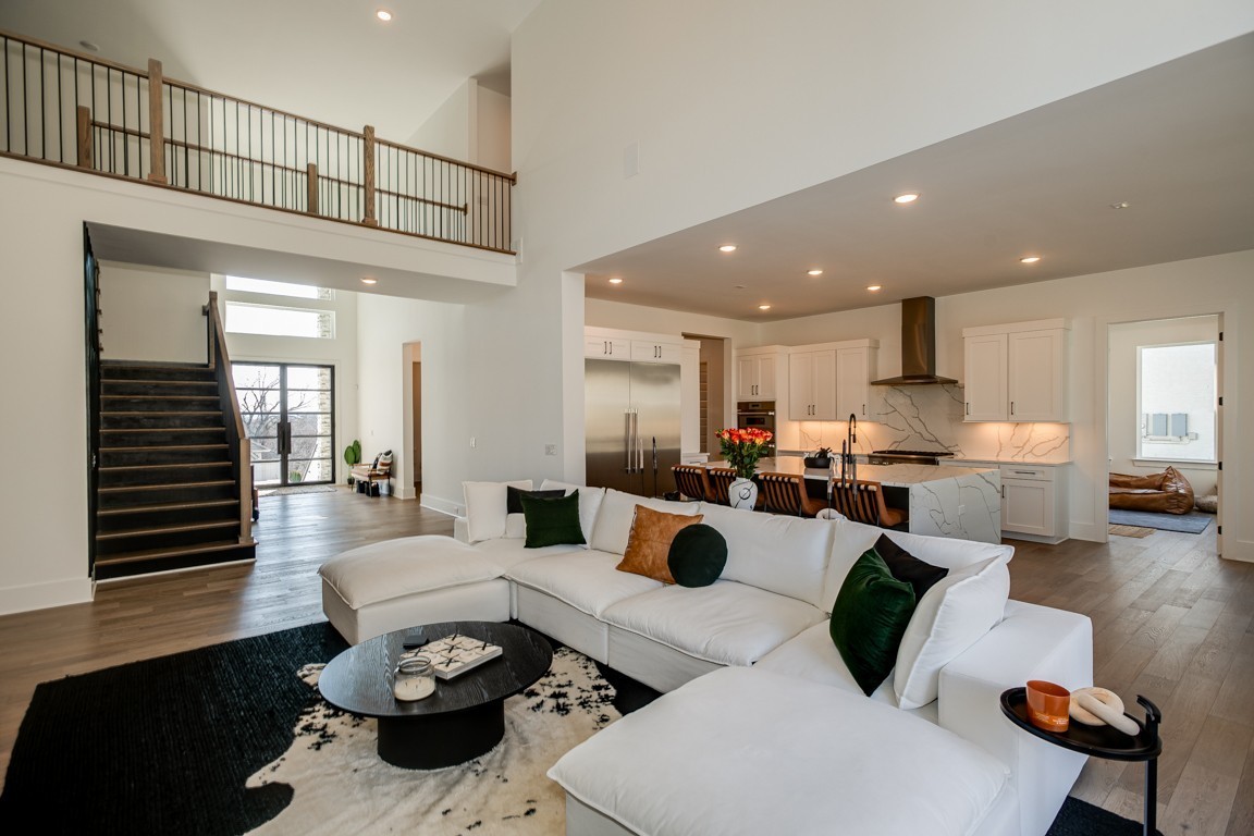 6100 Lookaway Circle Franklin, TN 37067 - Photo 54 of 92 a living room with furniture and a view of kitchen