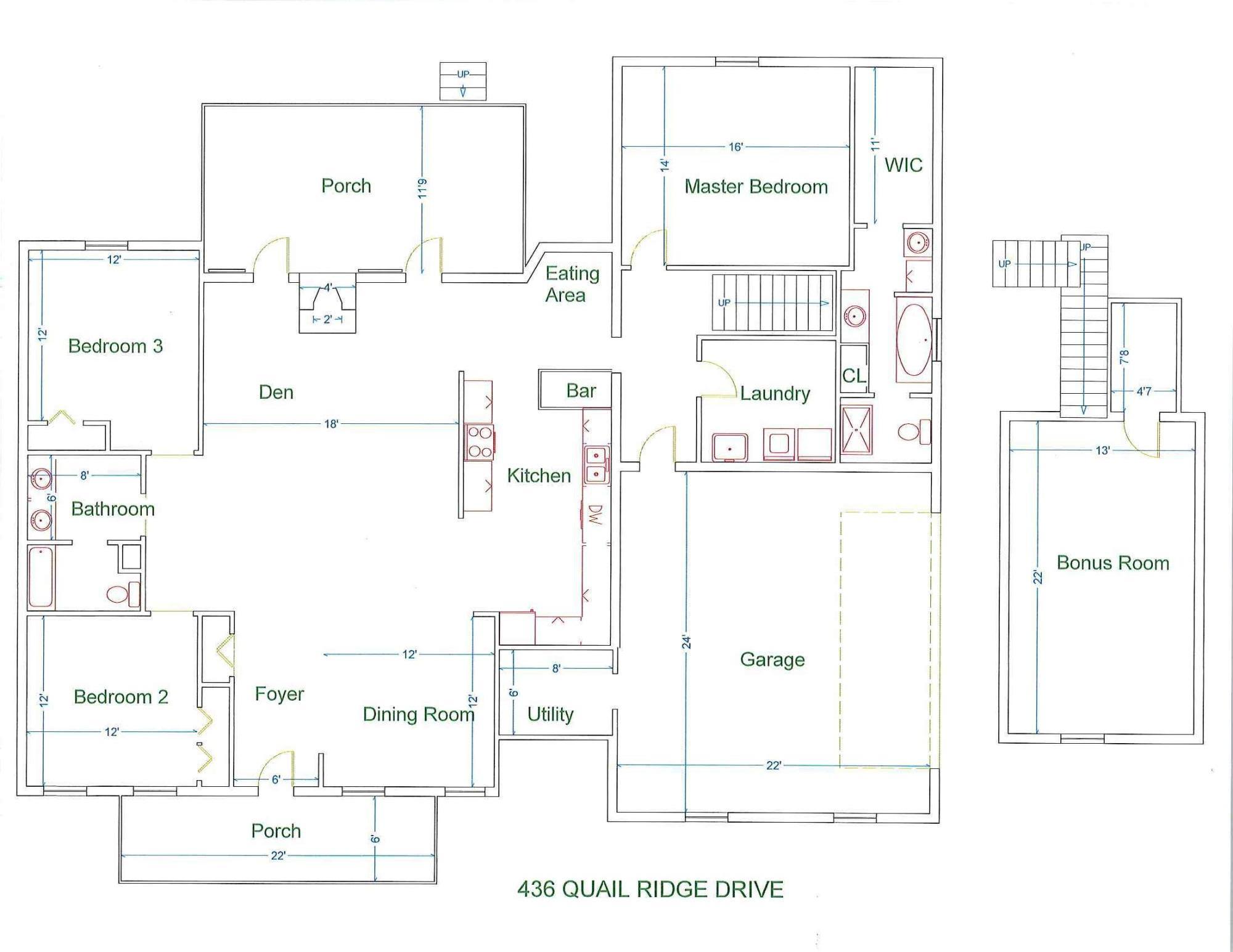 436 Quail Ridge Drive Fincastle, VA 24090 - Photo 46 of 46 Floor Plan