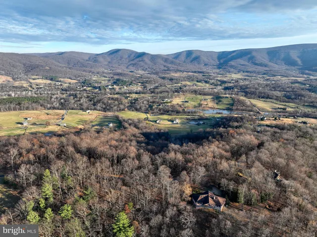 a view of city and mountain