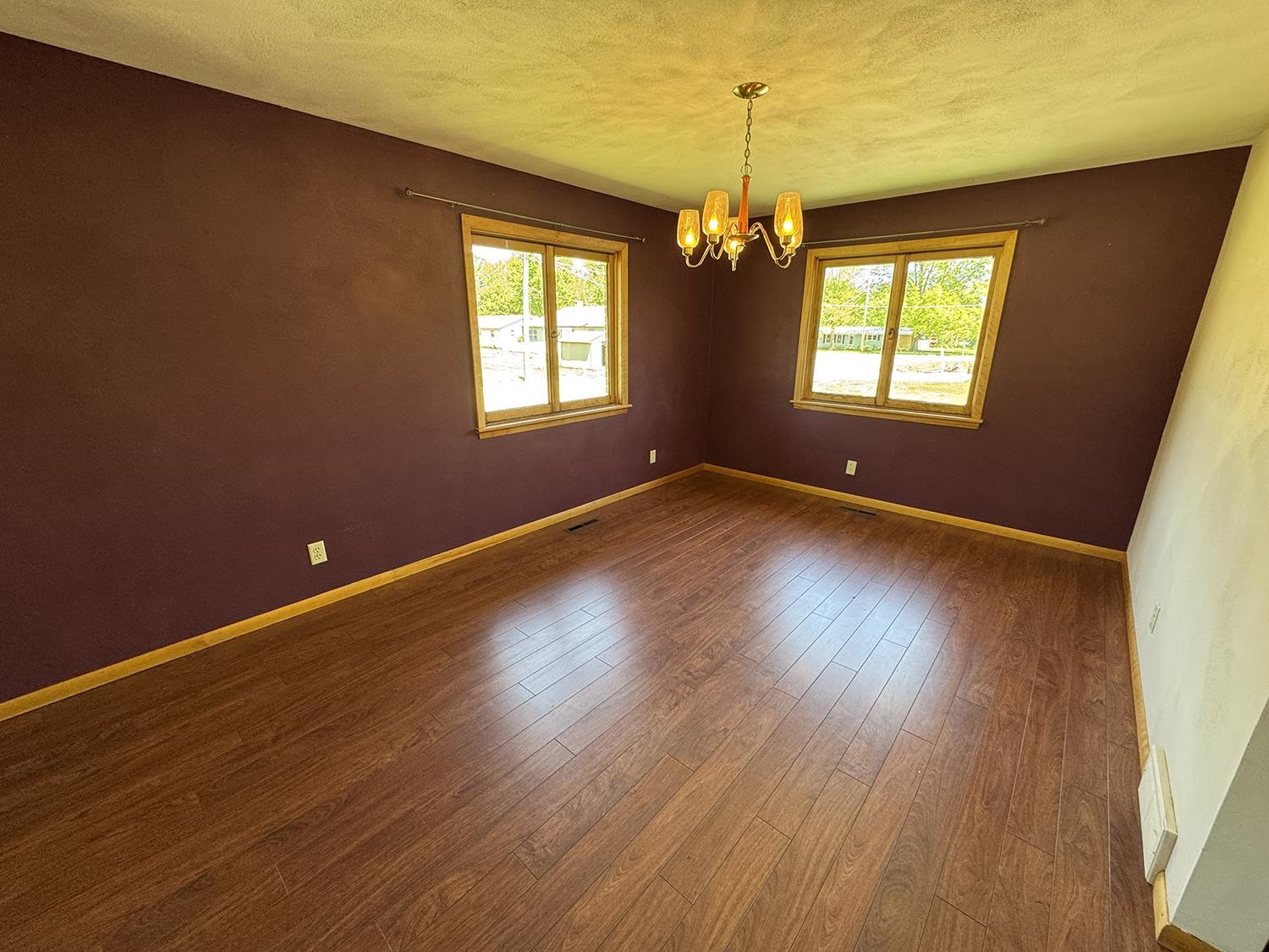 401 South Ridge Street Shannon, IL 61078 - Photo 13 of 40 a view of room with window and hardwood floor