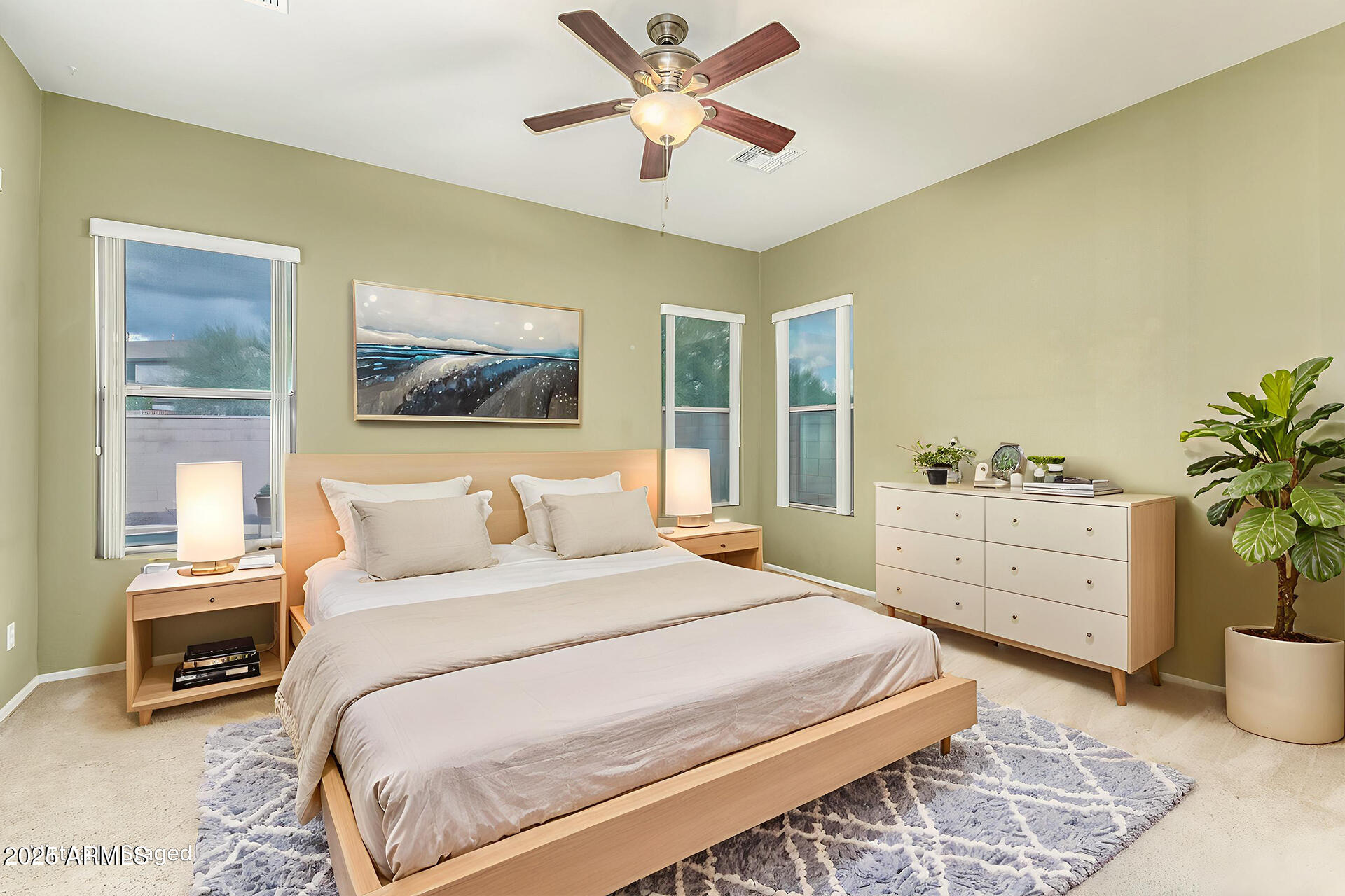 35819 North 33rd Lane Phoenix, AZ 85086 - Photo 18 of 50 a bedroom with a bed a dresser and a window