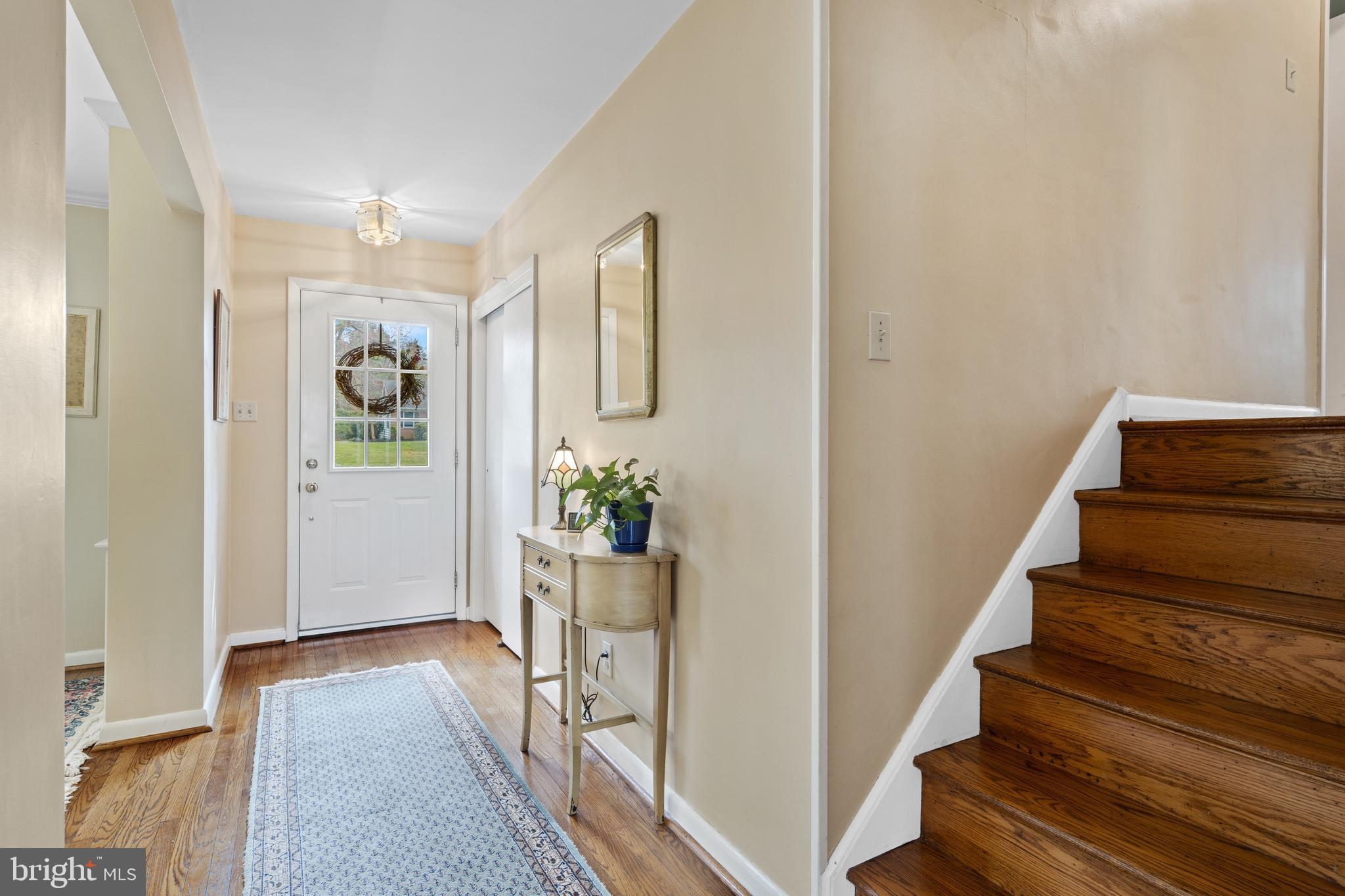 653 Baron Dekalb Road Wayne, PA 19087 - Photo 11 of 32 a view of entryway and hall with wooden floor