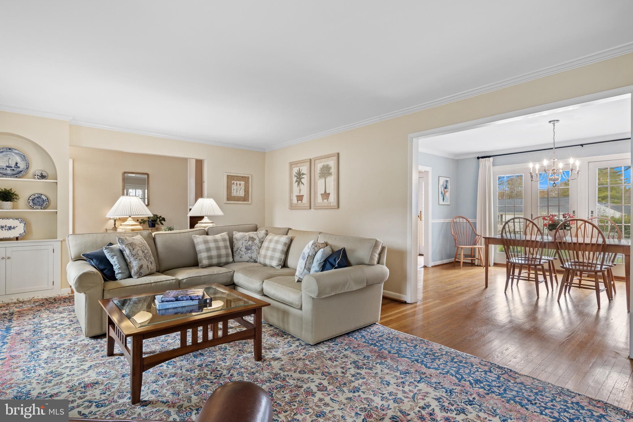 653 Baron Dekalb Road Wayne, PA 19087 - Photo 13 of 32 a living room with furniture a rug a table and a table