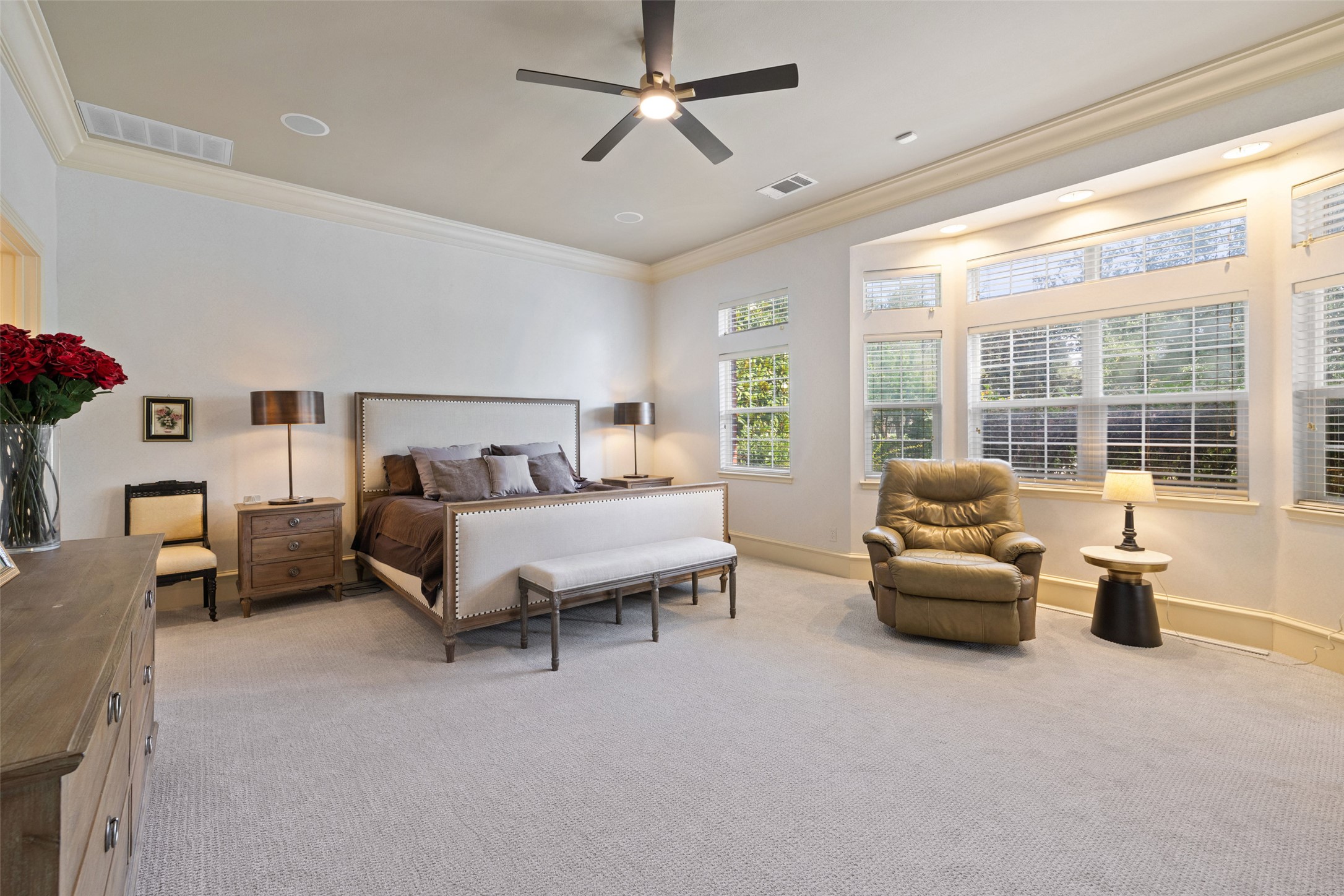 118 Lido Street Austin, TX 78734 - Photo 21 of 40 a bedroom with furniture and a large window
