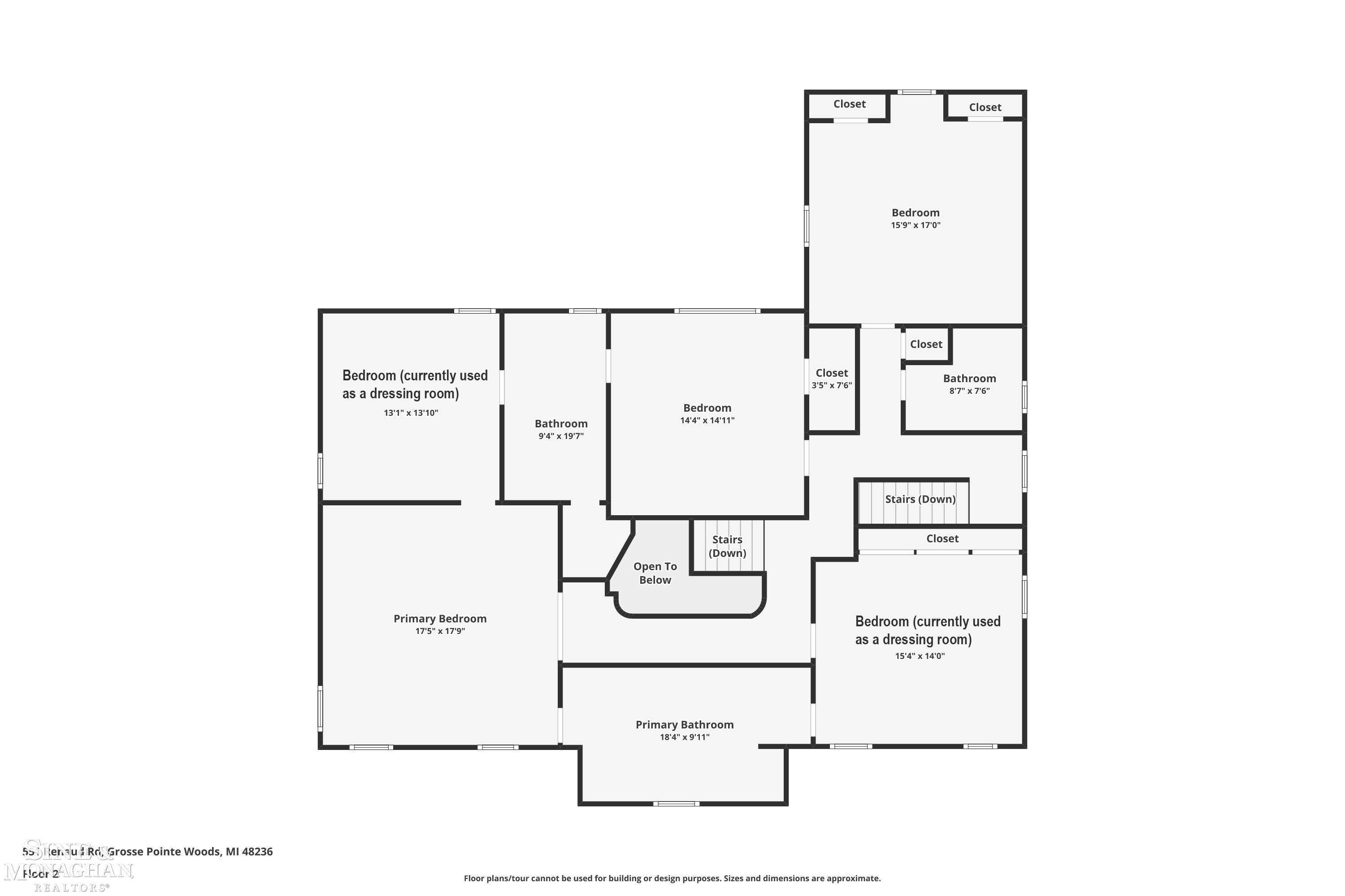 551 Renaud Road Grosse Pointe, MI 48236 - Photo 61 of 61 Second Floor Floorplan
