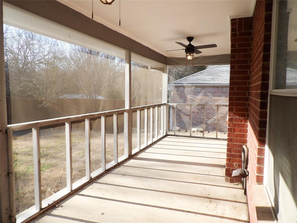 223 Juniper Ridge Court DeSoto, TX 75115 - Photo 26 of 33 Balcony featuring a ceiling fan