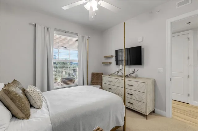 a view of a city with an ocean view