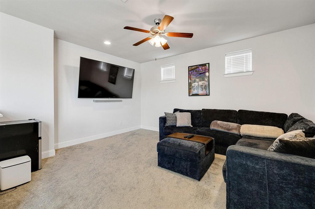 648 Aspen Valley Lane Dallas, TX 75208 - Photo 34 of 38 a living room with furniture and a flat screen tv