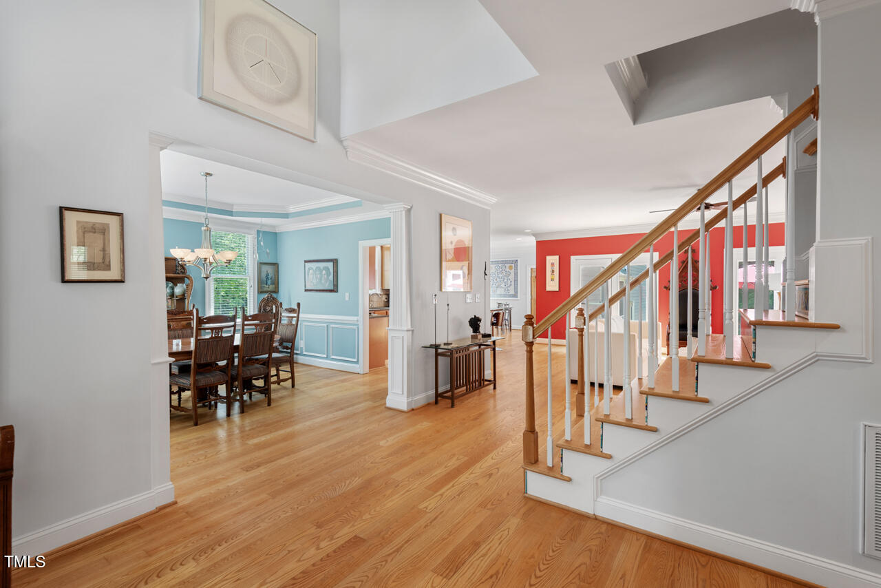 30119 Settle Chapel Hill, NC 27517 - Photo 4 of 49 a view of a livingroom with furniture and hardwood floor