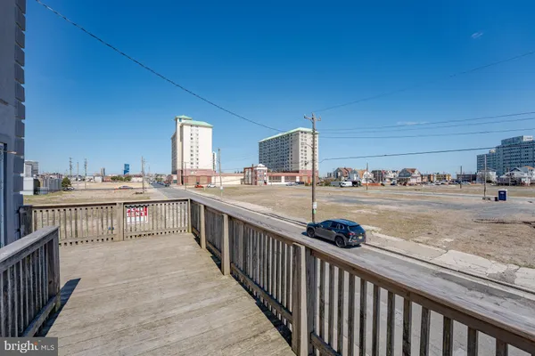 a view of a kitchen from the balcony