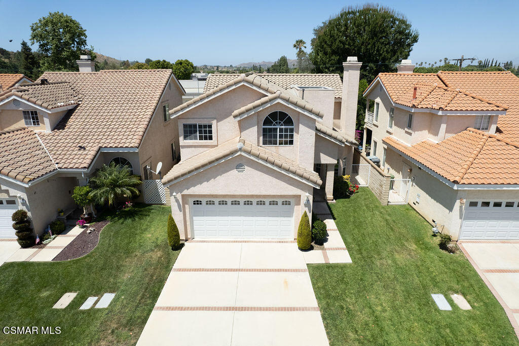 985 Brandon Avenue Simi Valley, CA 93065 - Photo 35 of 40 an aerial view of a house with a yard