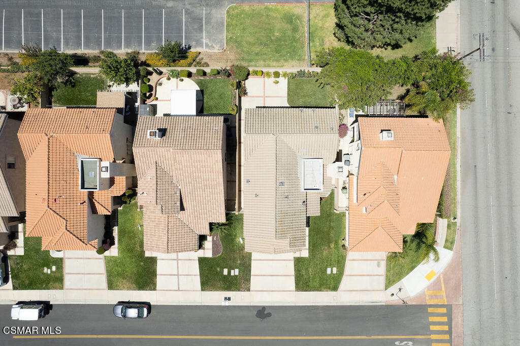 985 Brandon Avenue Simi Valley, CA 93065 - Photo 37 of 40 an aerial view of residential houses with outdoor space and street view
