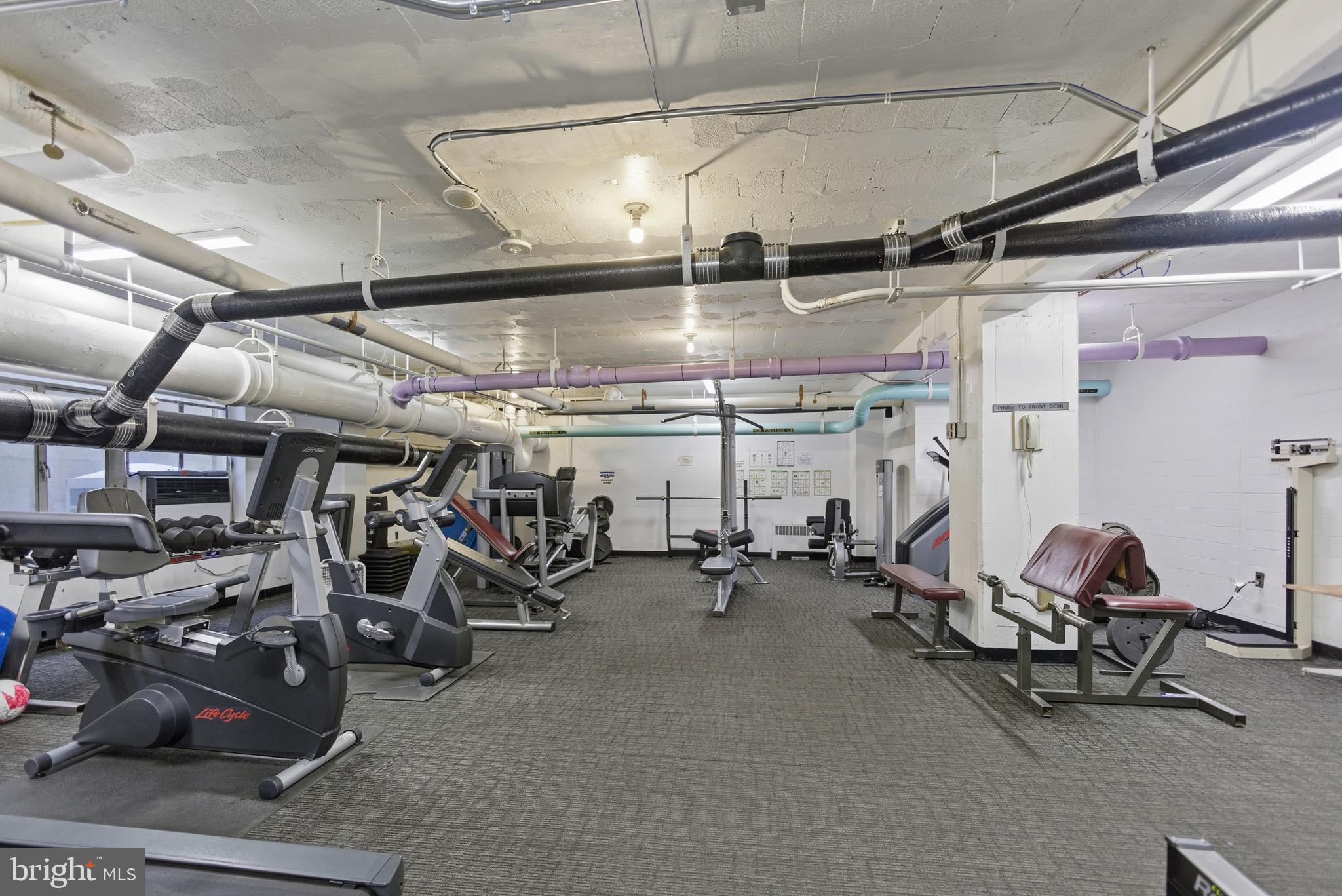 2475 Virginia Avenue Northwest, Unit 411 Washington, DC 20037 - Photo 13 of 17 a view of a room with gym equipment