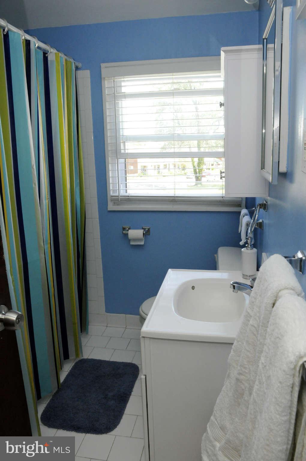 516 Queensgate Road Baltimore, MD 21229 - Photo 13 of 27 a bathroom with a sink a toilet a window and tub