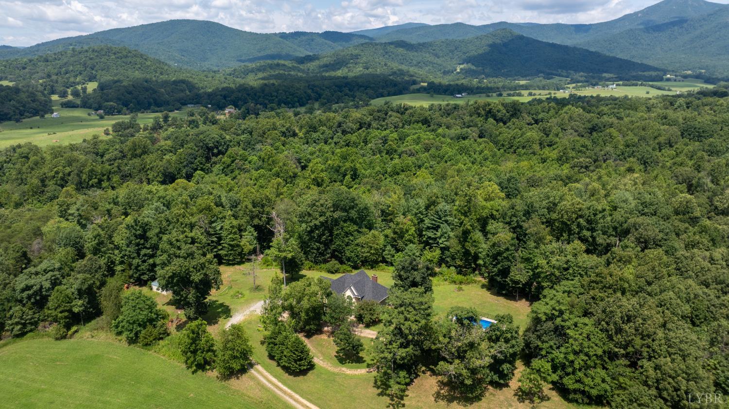 549 Thrashers Creek Road Amherst, VA 24521 - Photo 8 of 66 a view of a lush green forest with trees and houses