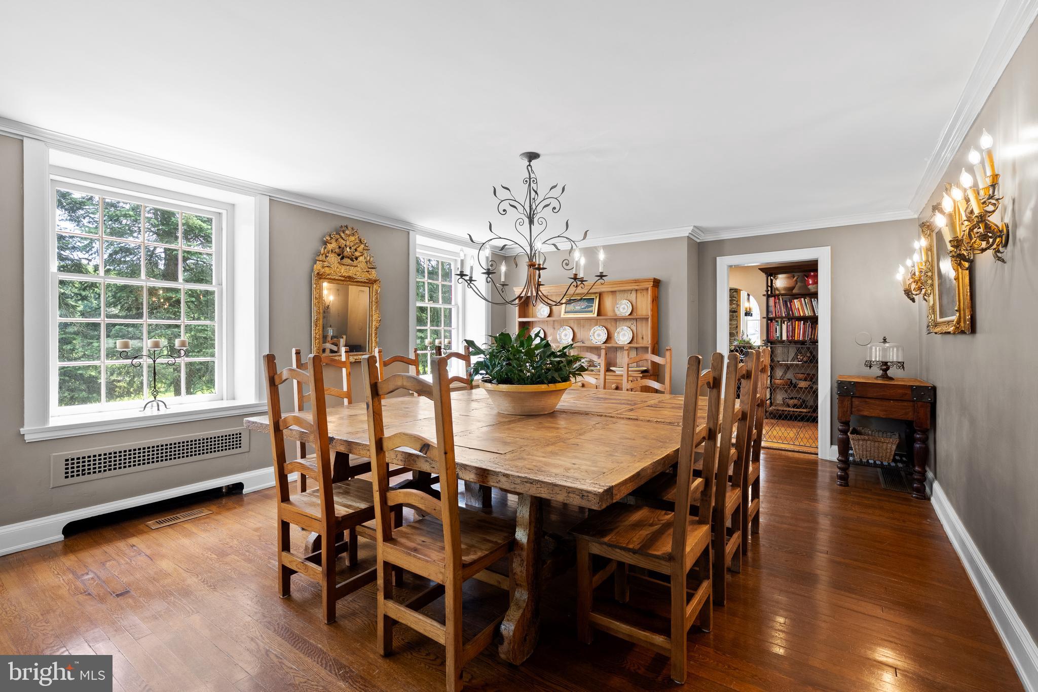 1740 Lenape Road West Chester, PA 19382 - Photo 21 of 91 a view of a dining room with furniture window and wooden floor