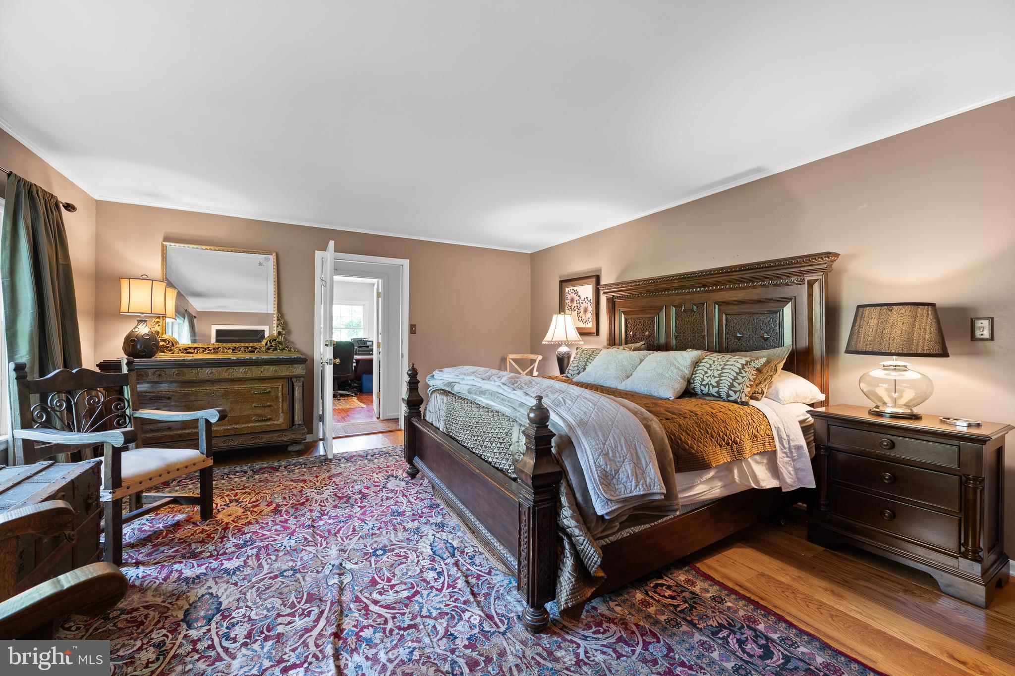 1740 Lenape Road West Chester, PA 19382 - Photo 73 of 91 a bedroom with a bed and wooden floor