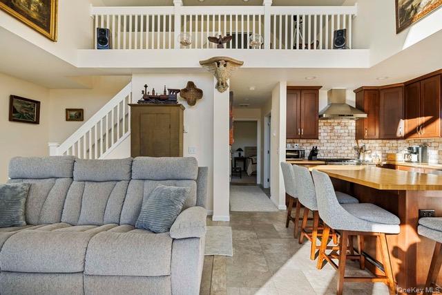 130 Hanley Road Fleischmanns, NY 12430 - Photo 29 of 39 a living room with furniture and kitchen view