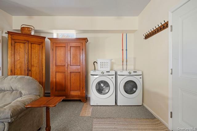 130 Hanley Road Fleischmanns, NY 12430 - Photo 31 of 39 a utility room with dryer and washer