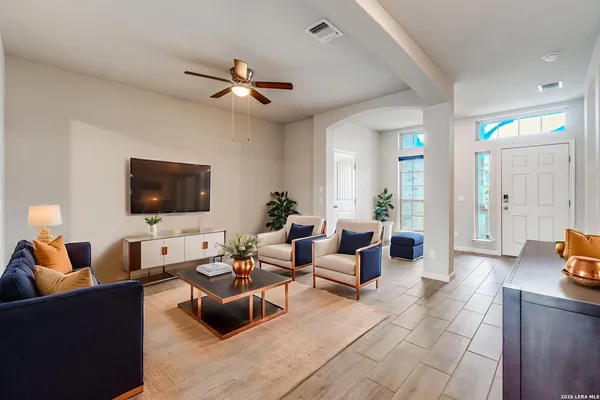 a view of kitchen with wooden floor