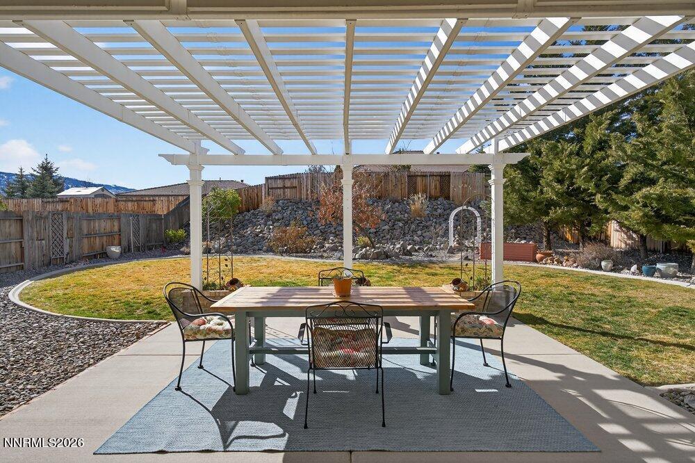 1473 Hogadon Way Reno, NV 89523 - Photo 28 of 40 a view of swimming pool with lawn chairs and plants