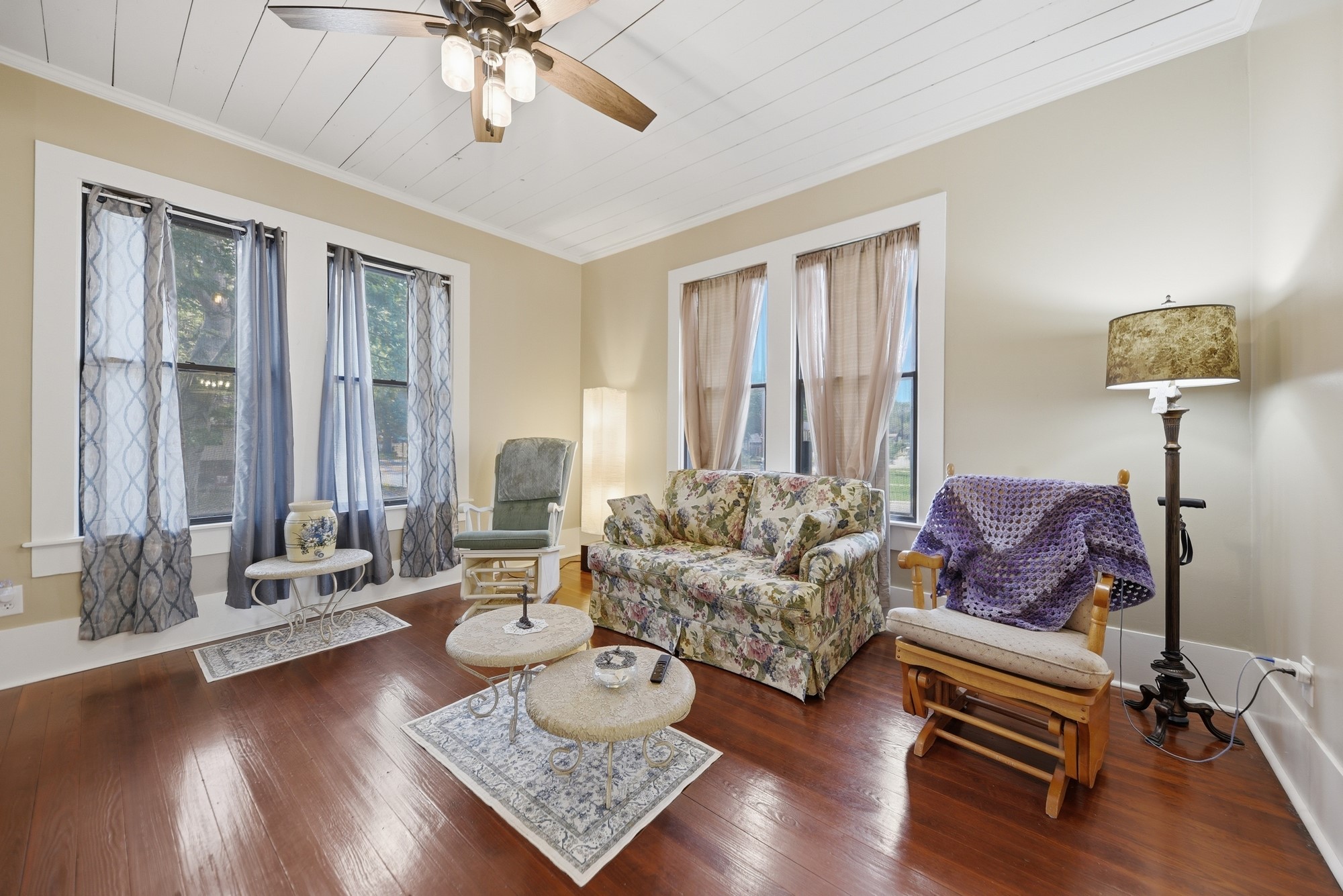 1501 South Austin Street Brenham, TX 77833 - Photo 18 of 36 a living room with furniture and wooden floor