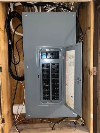 a view of a door with an entryway