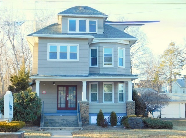 a front view of a house
