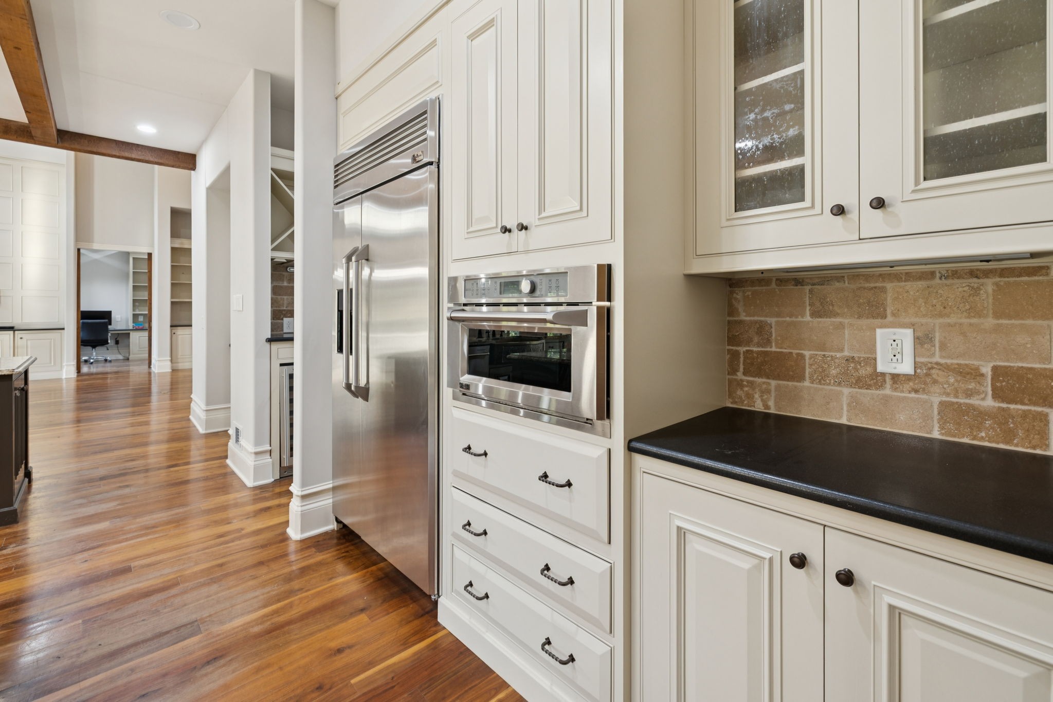 1856 Mires Road Mount Juliet, TN 37122 - Photo 57 of 93 a kitchen with stainless steel appliances a refrigerator and cabinets
