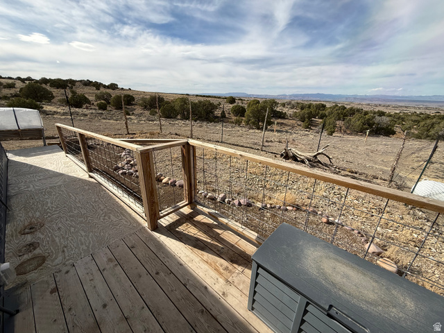 14183 High Mesa Loop Duchesne, UT 84021 - Photo 42 of 56 Wooden deck featuring a rural view
