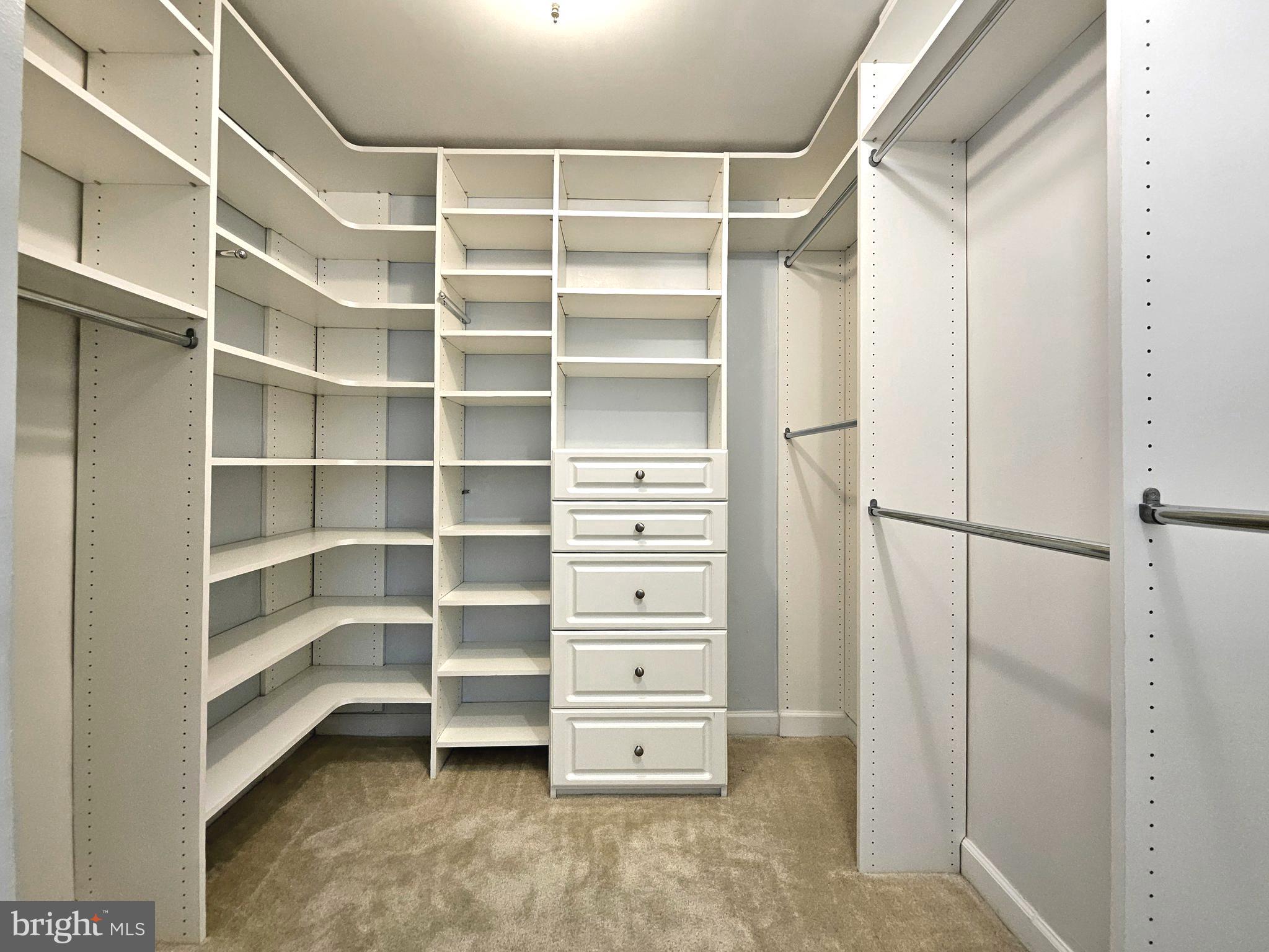 1080 Wisconsin Avenue Northwest, Unit 103/104 Washington, DC 20007 - Photo 14 of 37 a view of walk in closet with empty racks