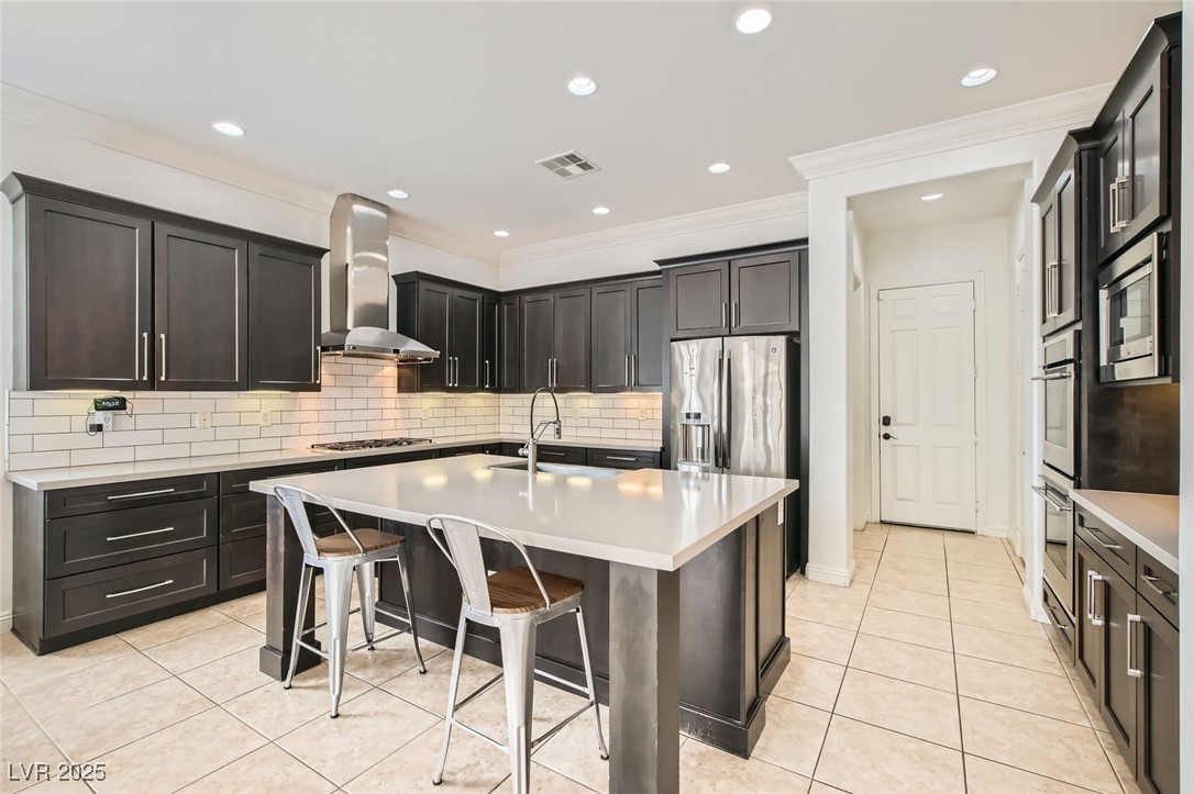 7404 Eggshell Drive North Las Vegas, NV 89084 - Photo 8 of 39 Kitchen featuring upgraded chefs kitchen