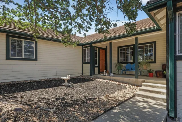 a front view of a house