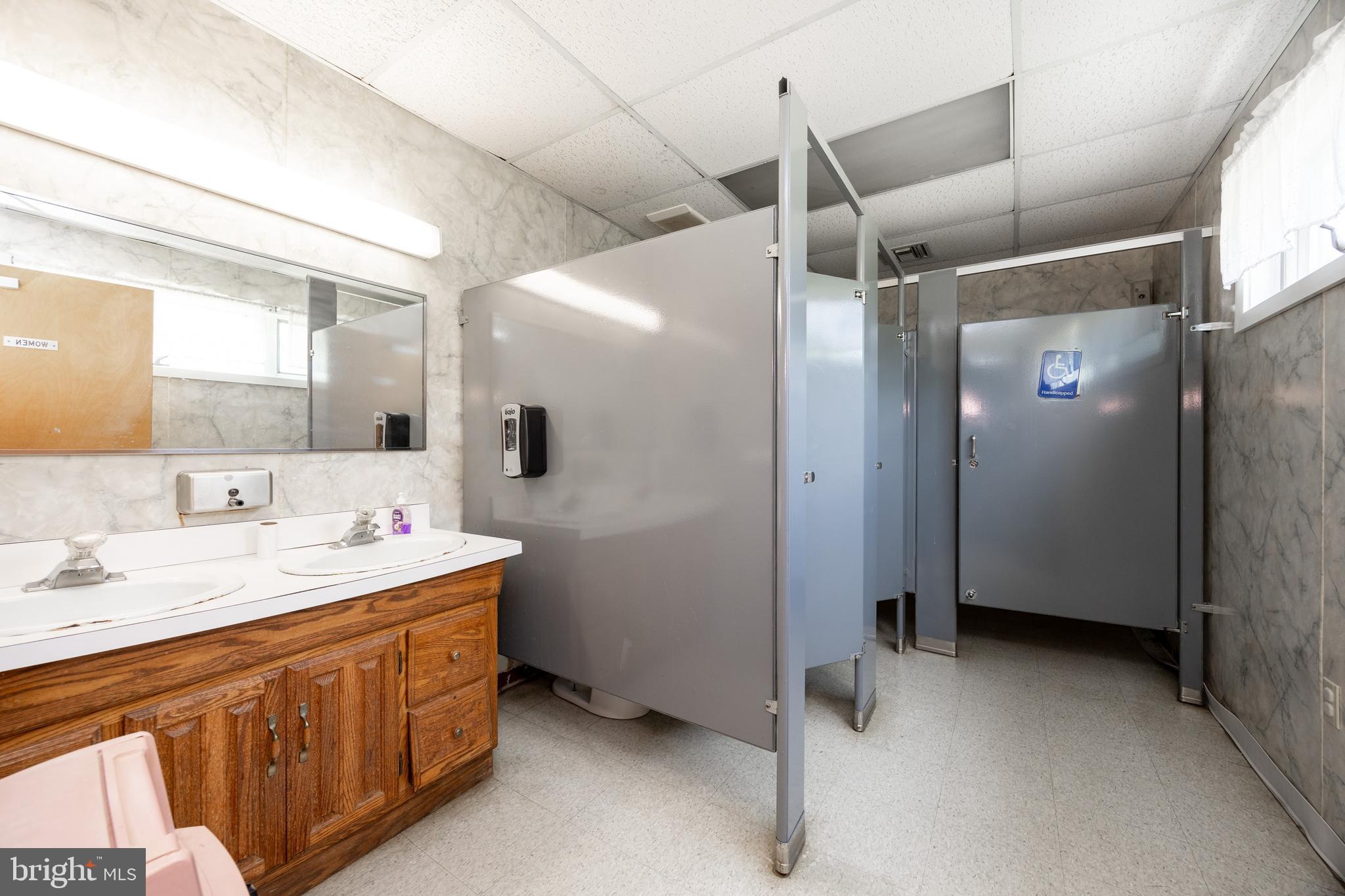 2488 Sanatoga Road Pottstown, PA 19464 - Photo 51 of 92 a bathroom with a double vanity sink mirror and shower
