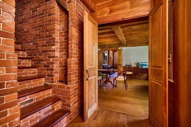 a view of steet with deck