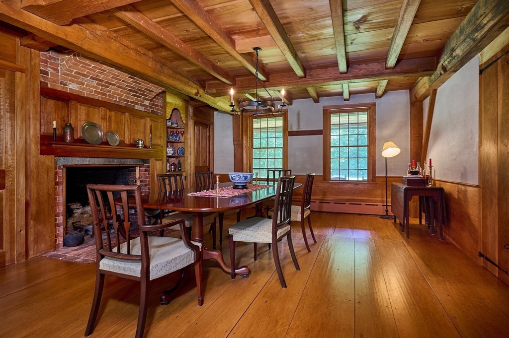 24 West Oxbow Road Charlemont, MA 01370 - Photo 8 of 29 a view of a dining room with furniture window and wooden floor