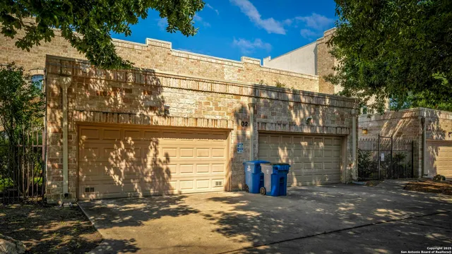 a view of a house with a street