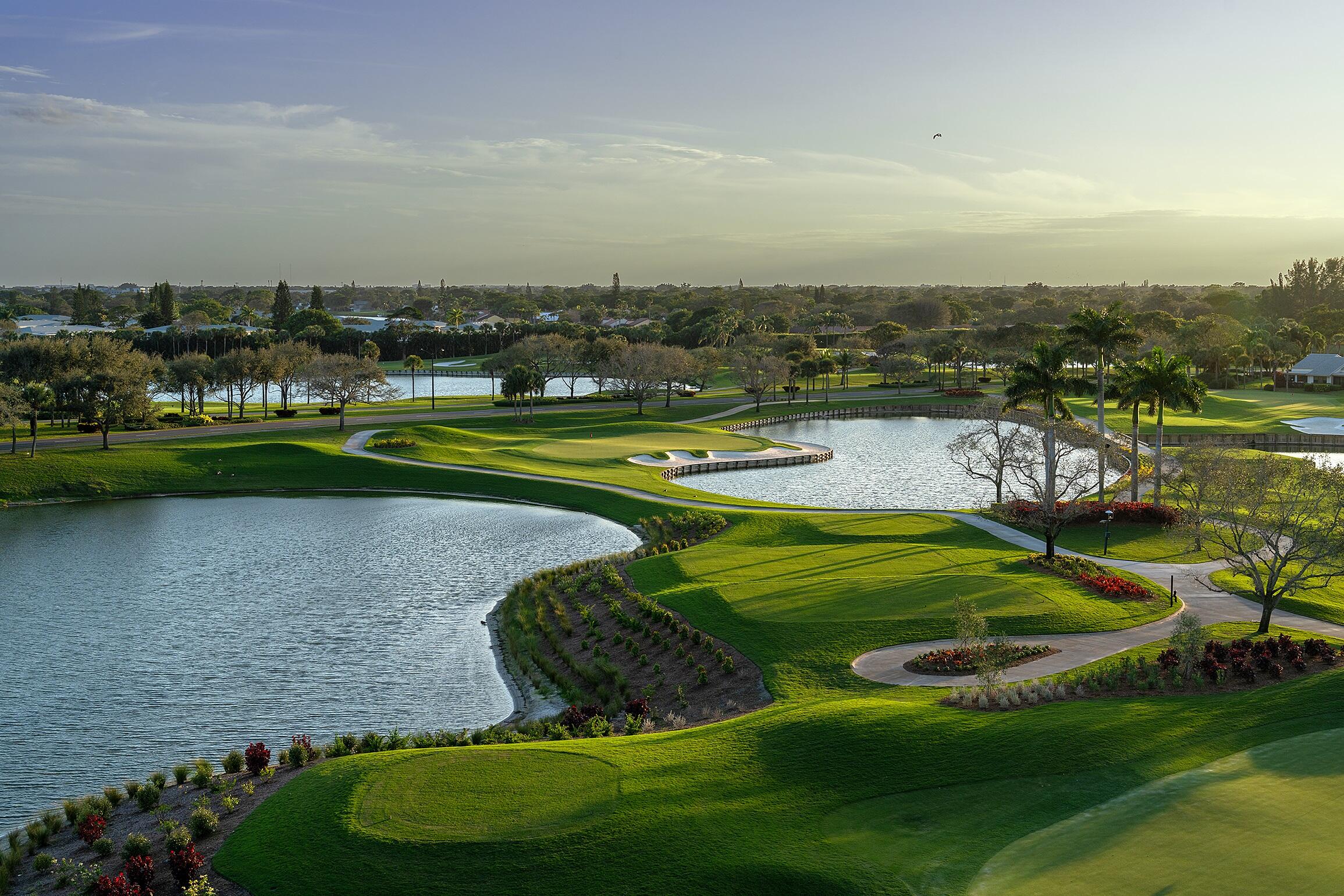 36 Southport Lane, Unit C Boynton Beach, FL 33436 - Photo 53 of 69 a view of a lake with a city