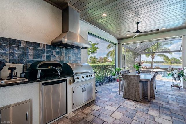 a table and chairs in a room